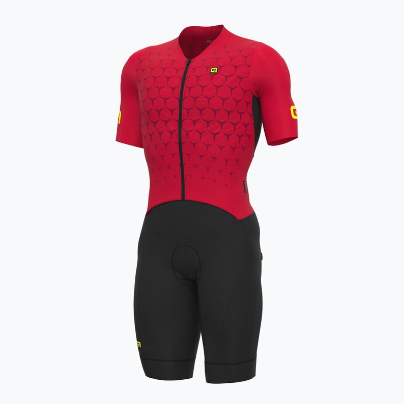Tuta da triathlon da uomo Alé Body MC Hive rosso 7