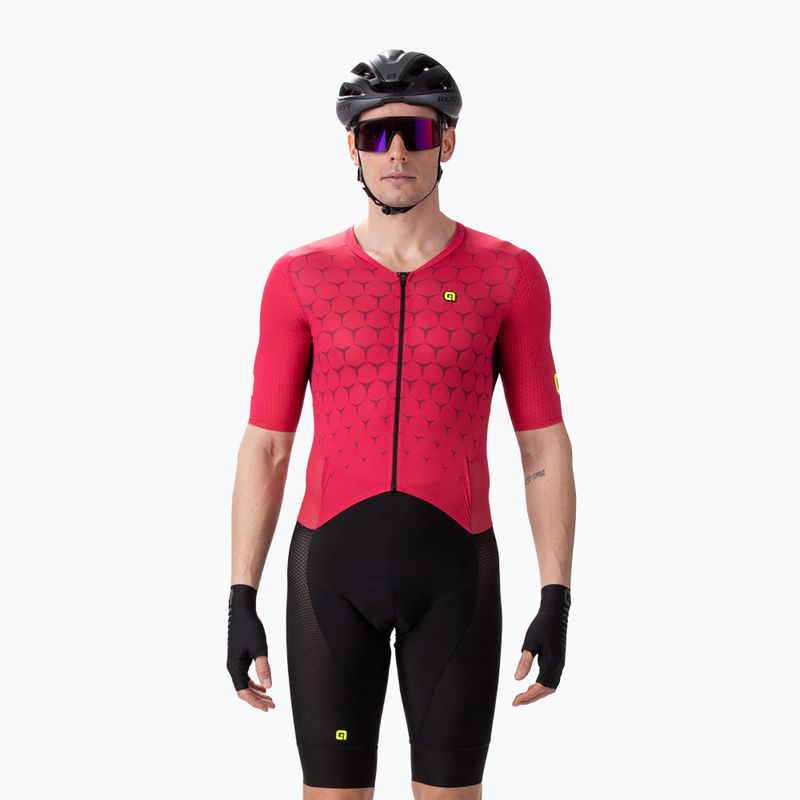 Tuta da triathlon da uomo Alé Body MC Hive rosso