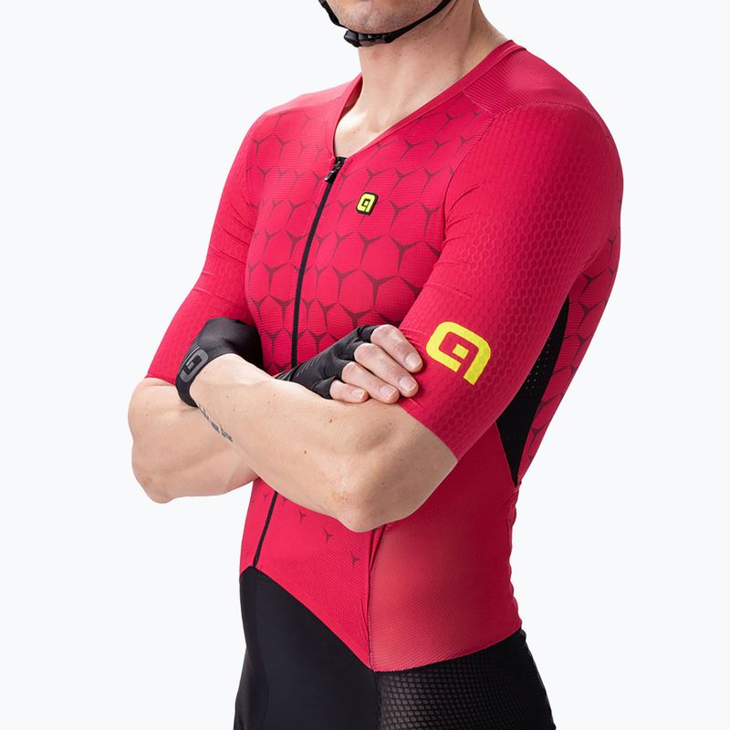 Tuta da triathlon da uomo Alé Body MC Hive rosso 4