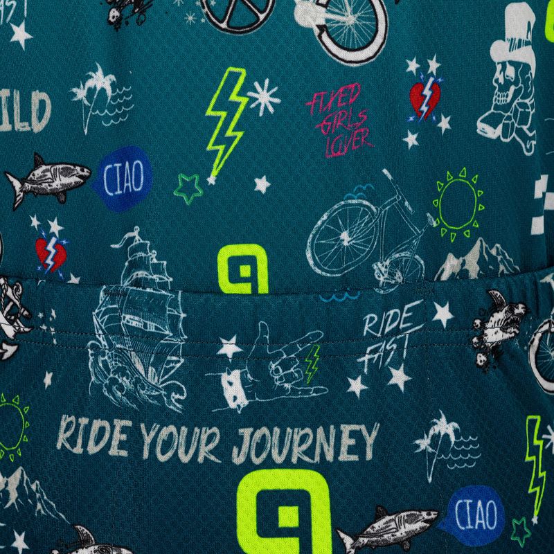 Maglia ciclismo bambino Alé Maglia Bimbo MC Vibes turchese 7