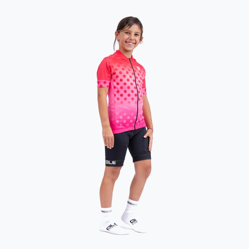 Maglia ciclismo bambino Alé Maglia Bimbo MC Bubble fragola 5