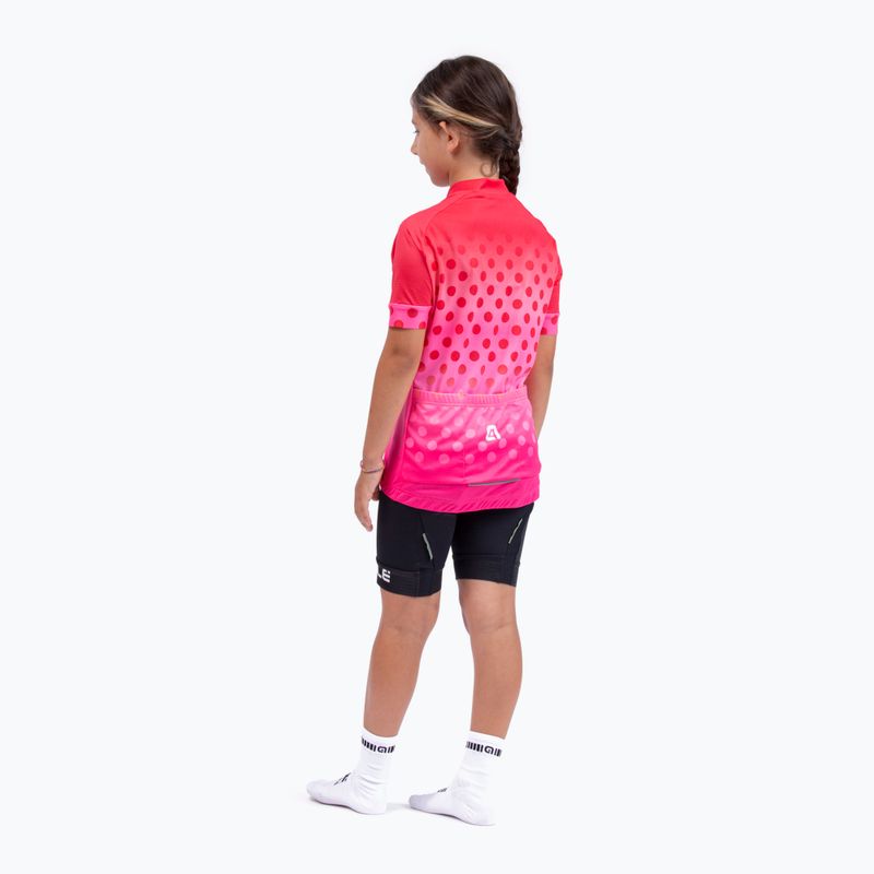 Maglia ciclismo bambino Alé Maglia Bimbo MC Bubble fragola 6