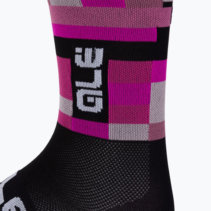 Calze da ciclismo Alé Calza Q-Skin 16 cm Match fucsia 3