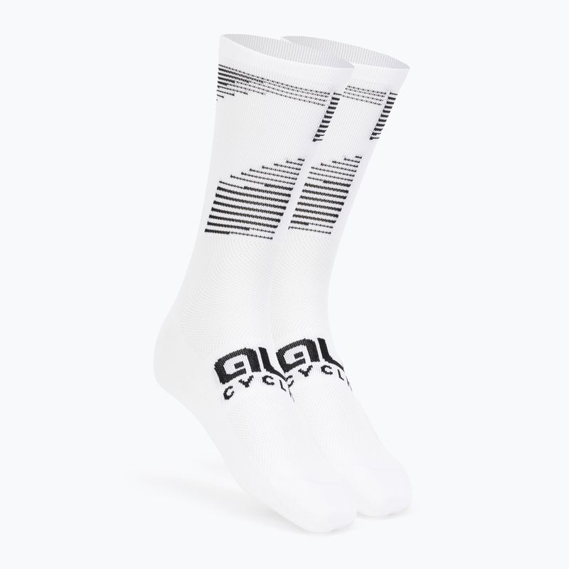 Alé Calza Q-Skin 16 cm calze da ciclismo Sprint bianco