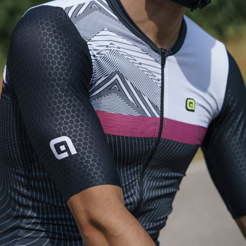 Maglia ciclismo uomo Alé Zig Zag nero 12