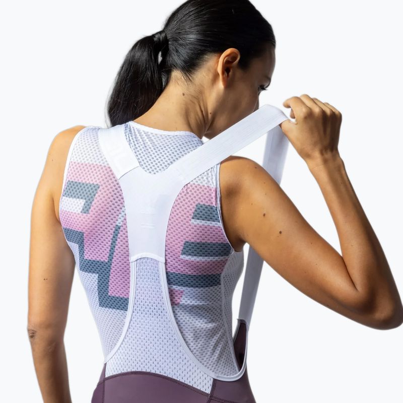 Pantaloncini da ciclismo da donna Alé Magic Colour Bibshorts bordeaux 4