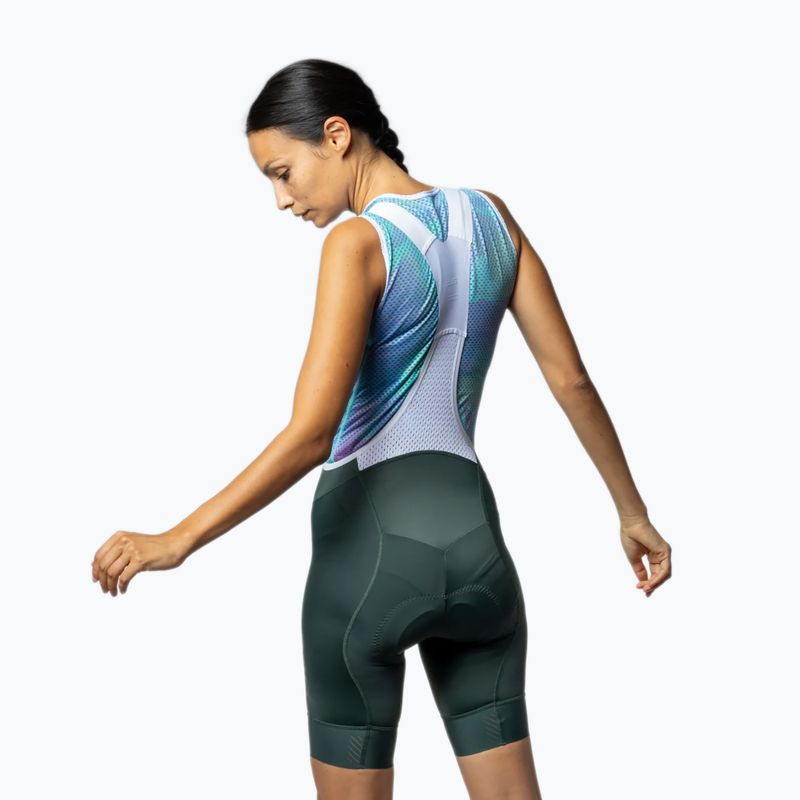 Pantaloncini da ciclismo da donna Alé Magic Colour Bibshorts forest green 2
