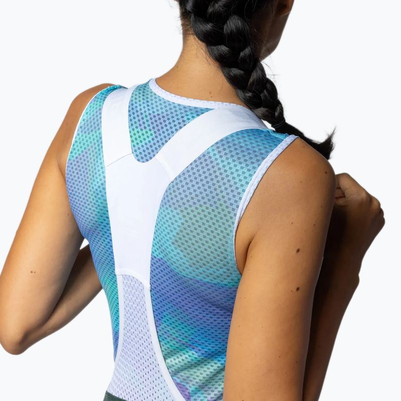 Pantaloncini da ciclismo da donna Alé Magic Colour Bibshorts forest green 4