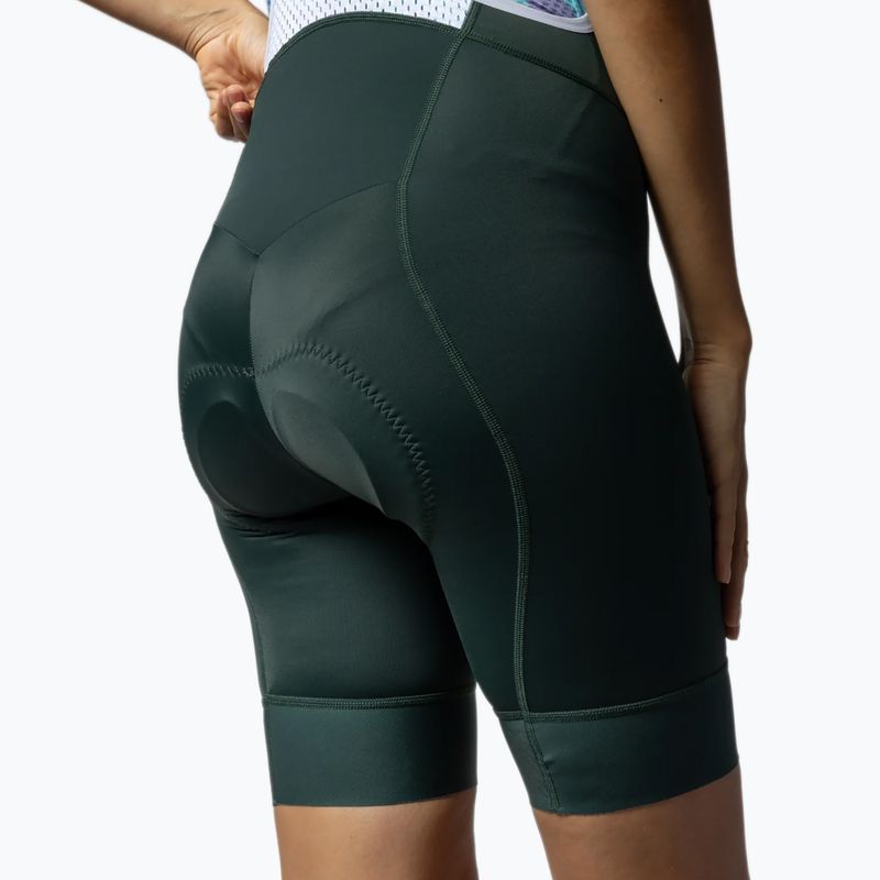 Pantaloncini da ciclismo da donna Alé Magic Colour Bibshorts forest green 6