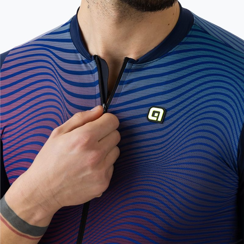 Maglia ciclismo uomo Alé Onda blu navy 4