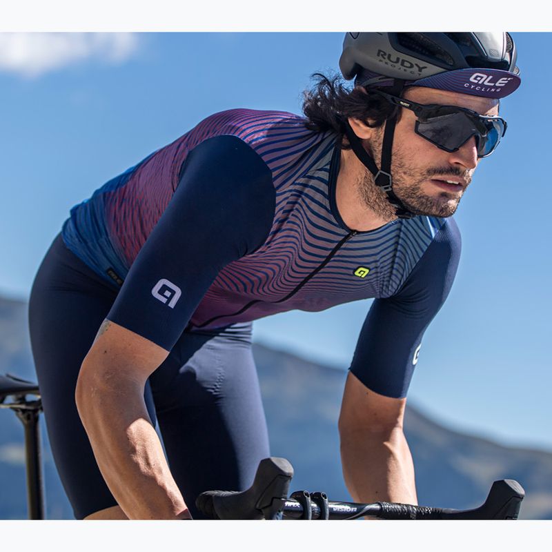 Maglia ciclismo uomo Alé Onda blu navy 7