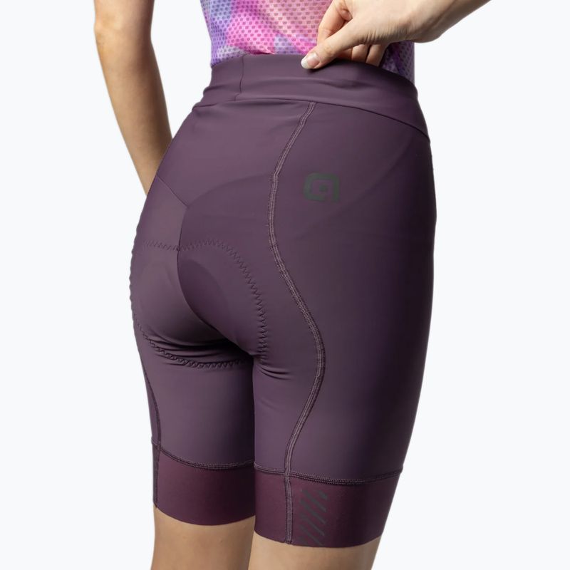 Pantaloncini da ciclismo da donna Alé Magic Colour bordeaux 4