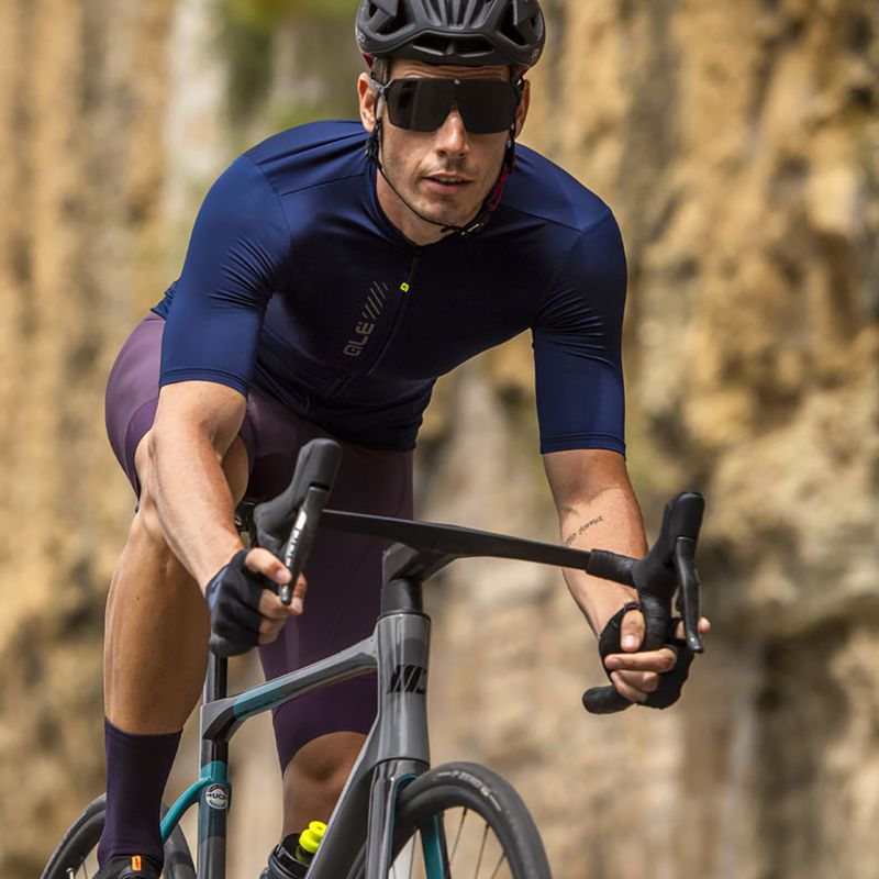 Maglia ciclismo Alé Color Block uomo blu navy 8