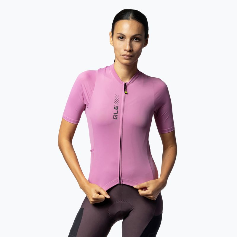 Maglia ciclismo donna Alé Color Block Off Road blush