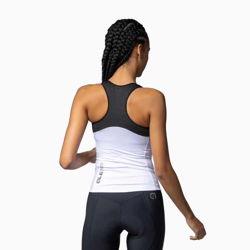 Maglia ciclismo donna Alé Color Block TT bianco 2