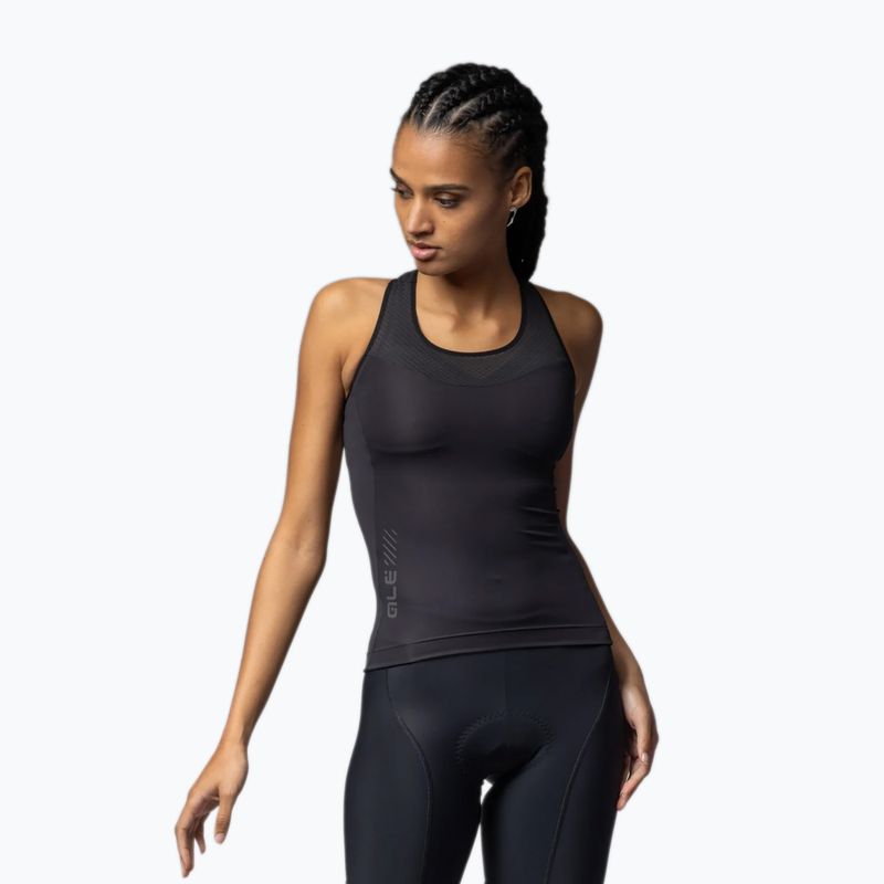 Maglia ciclismo donna Alé Color Block TT nero