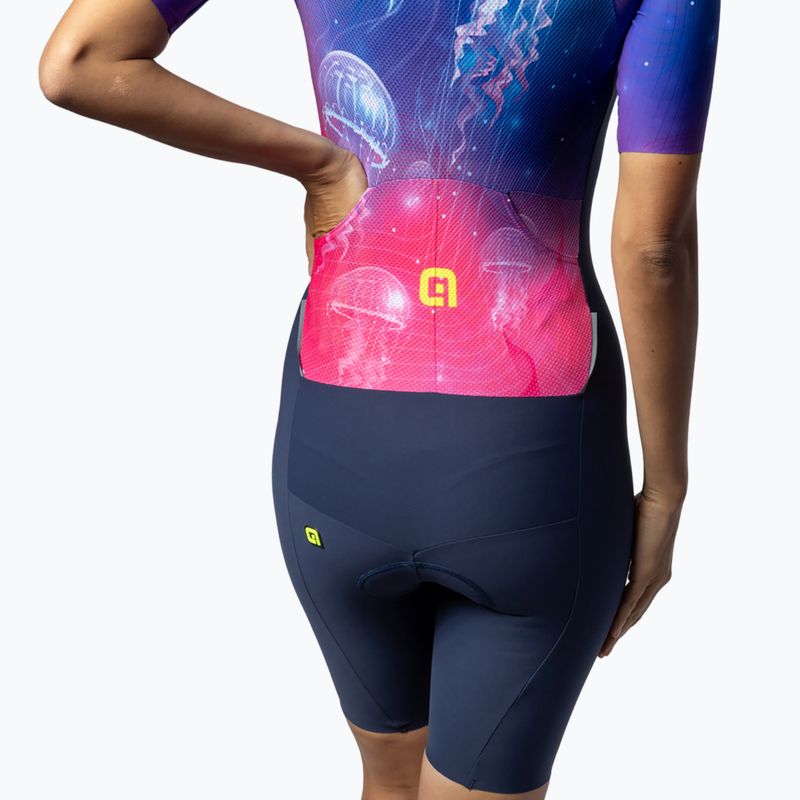 Tuta da ciclismo da donna Alé blu mare 6