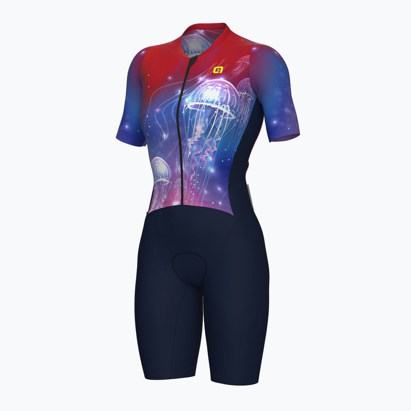 Tuta da ciclismo da donna Alé blu mare 7