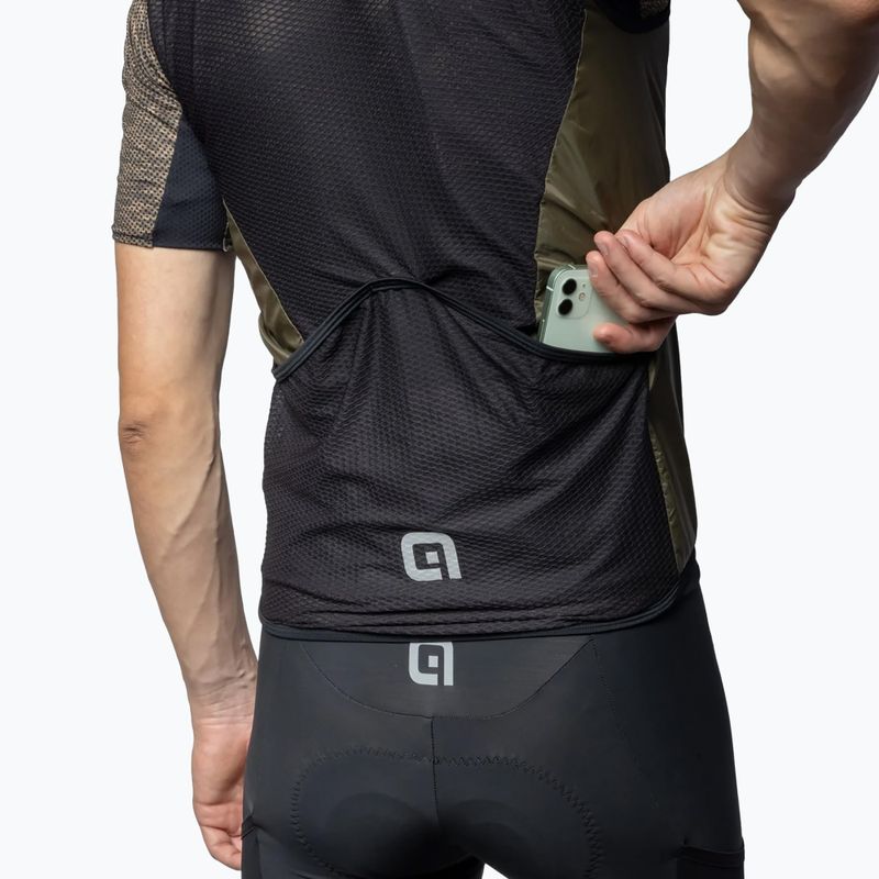 Gilet da ciclismo Alé Vento 2.0 verde militare da uomo 5