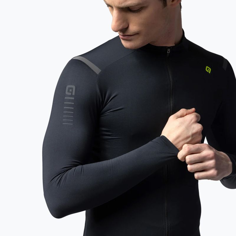 Felpa da ciclismo Alé Warm Race uomo nero 3