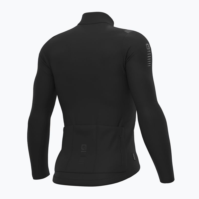 Felpa da ciclismo Alé Warm Race uomo nero 6
