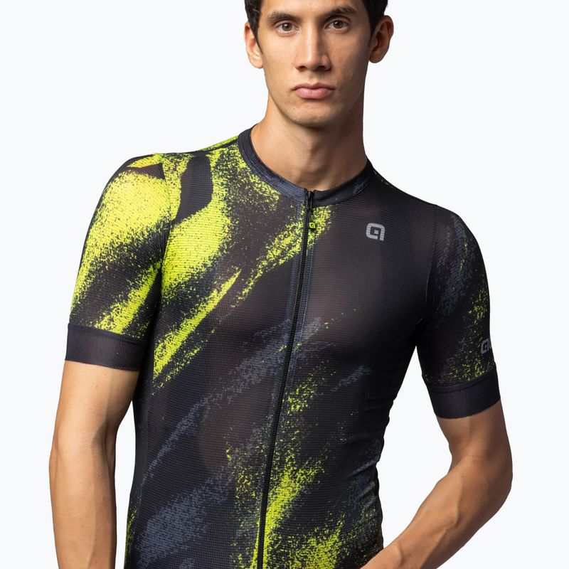 Maglia da ciclismo Alé Trace verde acido da uomo 3