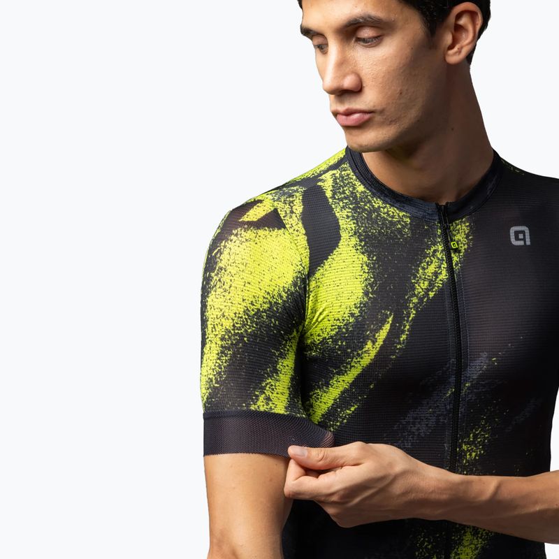 Maglia da ciclismo Alé Trace verde acido da uomo 4