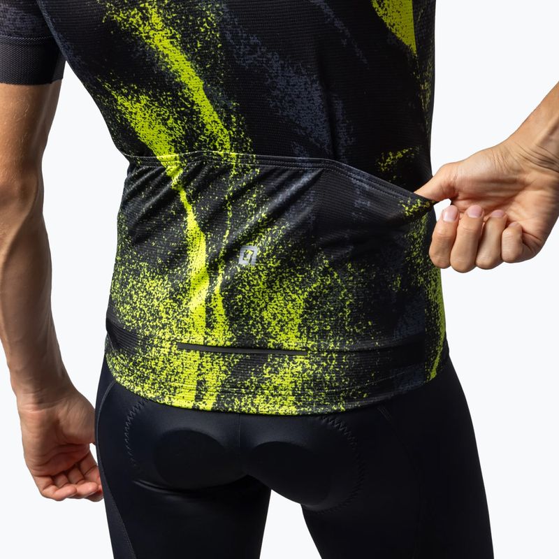 Maglia da ciclismo Alé Trace verde acido da uomo 5