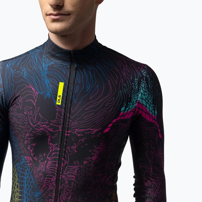 Felpa da ciclismo uomo Alé Zanzibar Jersey multicolore/multicolor 3