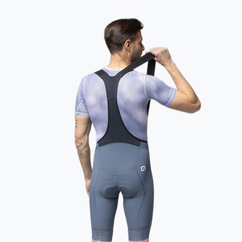 Pantaloncini da ciclismo da uomo Alé Magic Colour Bibshorts steel 2