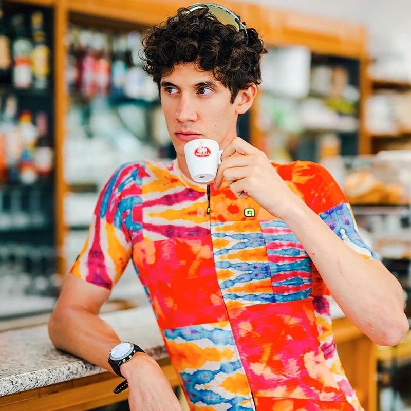 Maglietta da ciclismo da uomo Alé Clorofilla orange combo 7