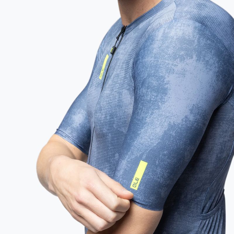 Maglietta da ciclismo da uomo Alé Deep powder blue 4