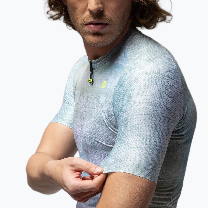 Maglietta da ciclismo da uomo Alé Traccia white 4