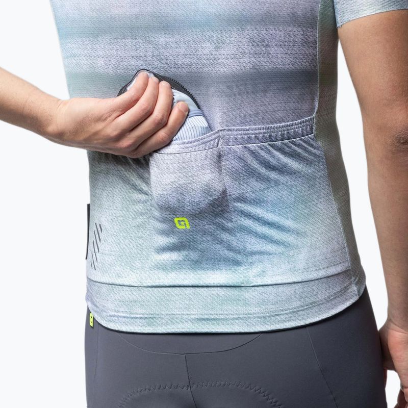 Maglietta da ciclismo da uomo Alé Traccia white 5