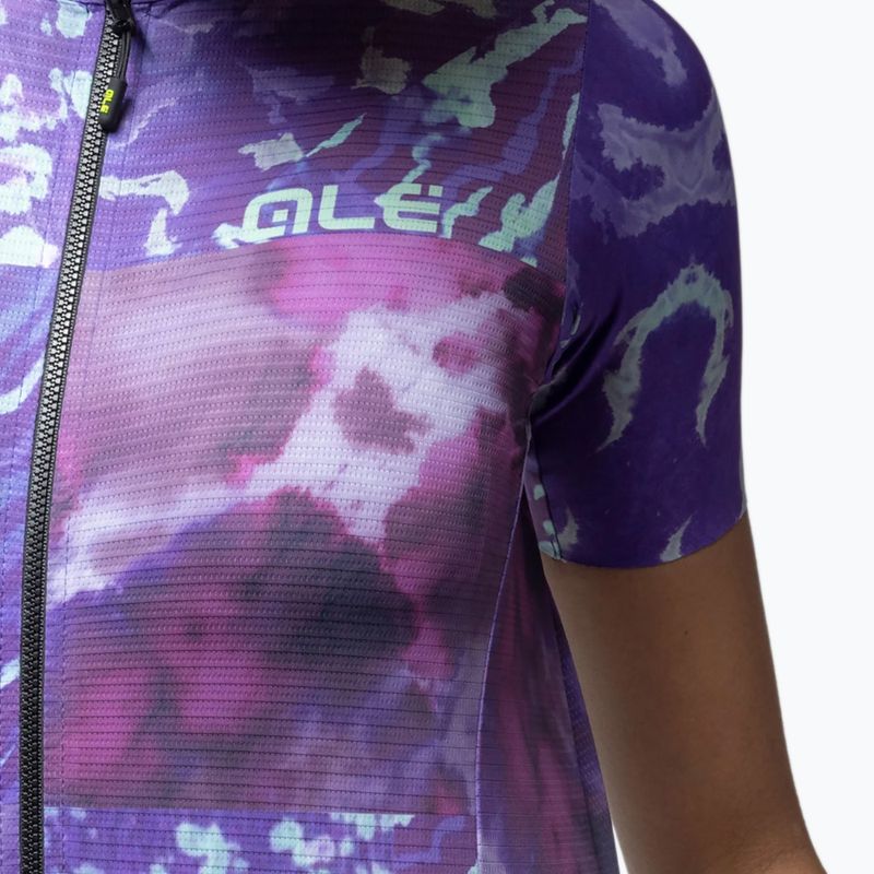 Maglia da ciclismo da donna Alé Linfa purple combo 4