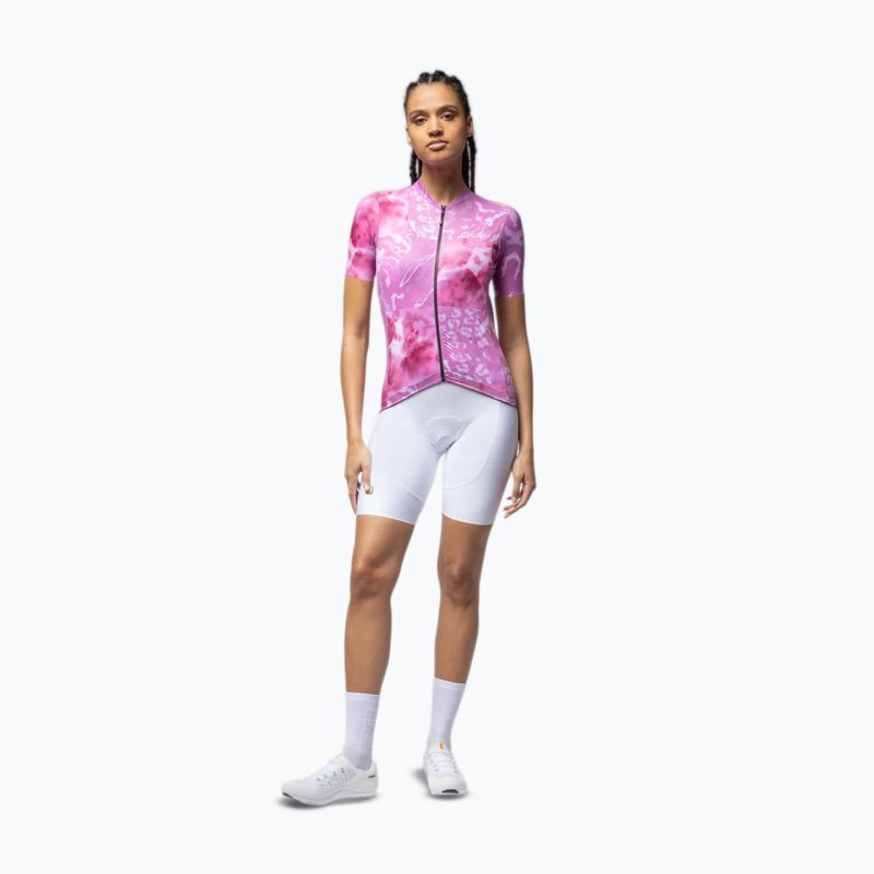 Maglia da ciclismo da donna Alé Linfa pink combo 2