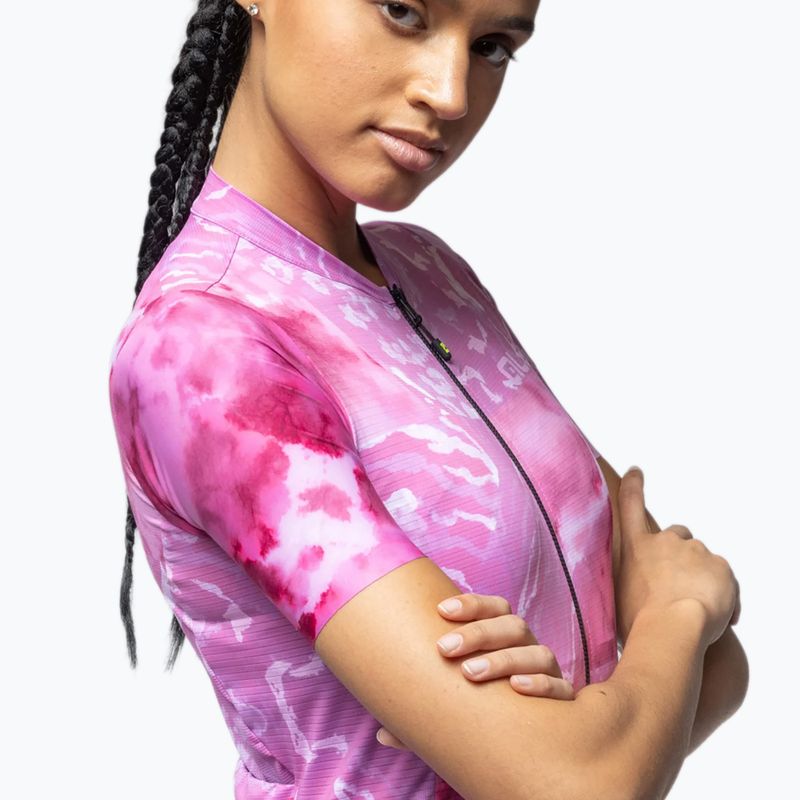 Maglia da ciclismo da donna Alé Linfa pink combo 4