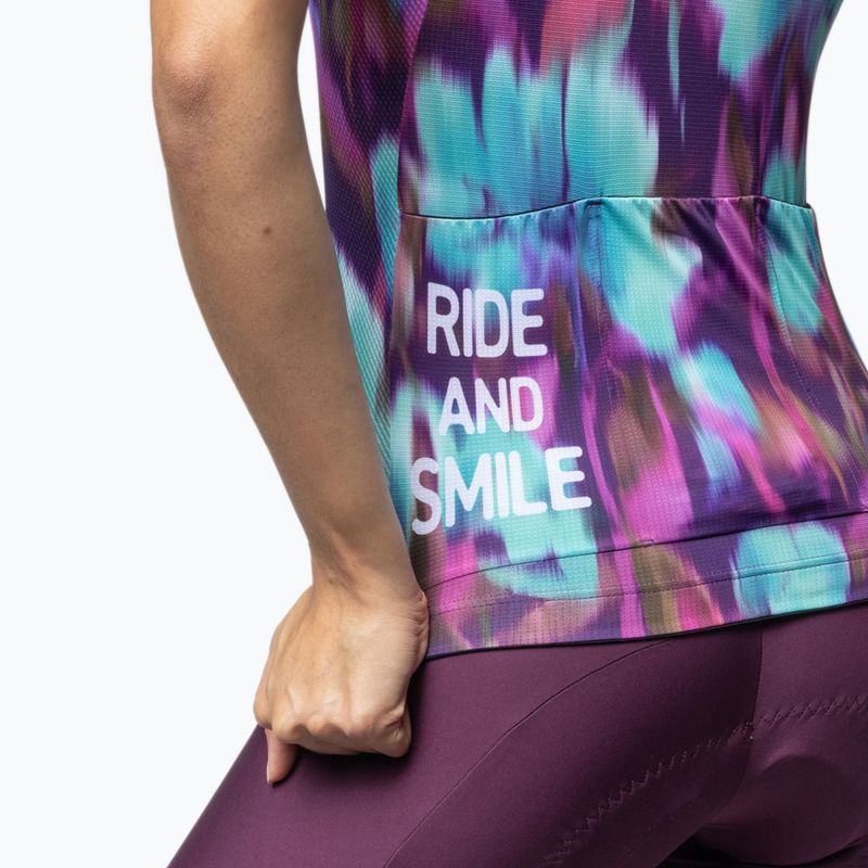 Maglia da ciclismo da donna Alé Jardin 2.0 purple combo 5
