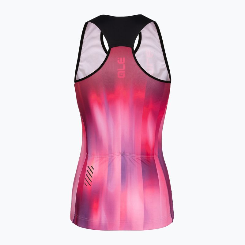 Maglia da ciclismo da donna Alé Crazy TT pink combo 7