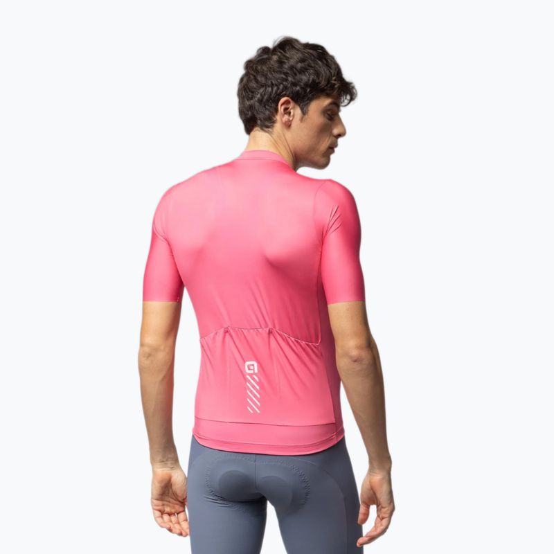 Maglietta da ciclismo da uomo Alé Color Block flamingo pink 2