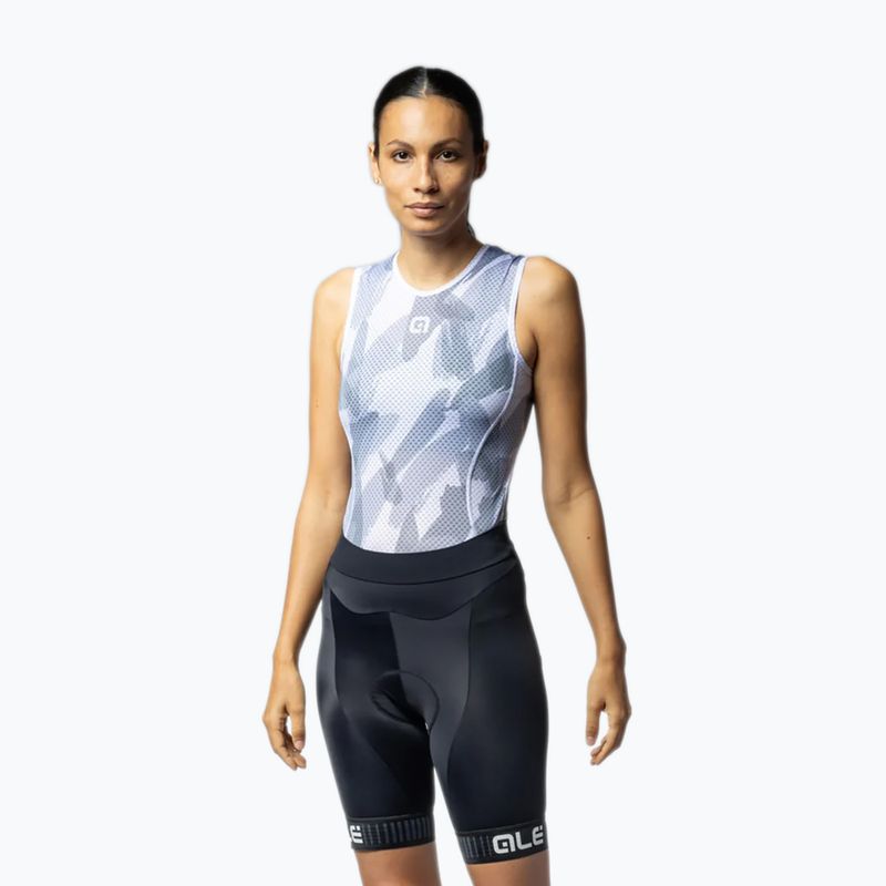 Pantaloncini da ciclismo da donna Alé Traguardo 2.0 white 2