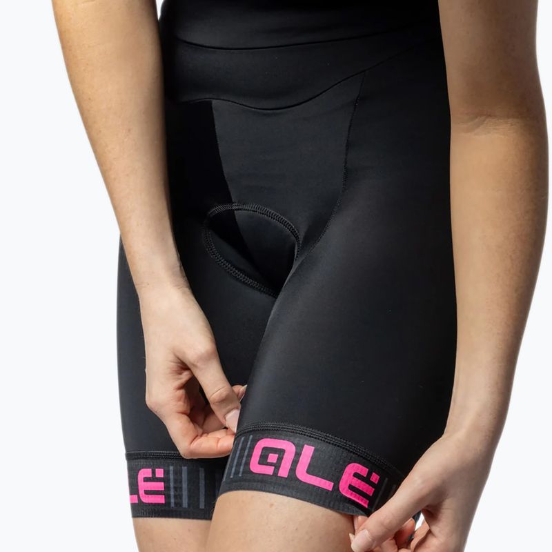 Pantaloncini da ciclismo da donna Alé Traguardo 2.0 fluo pink 4