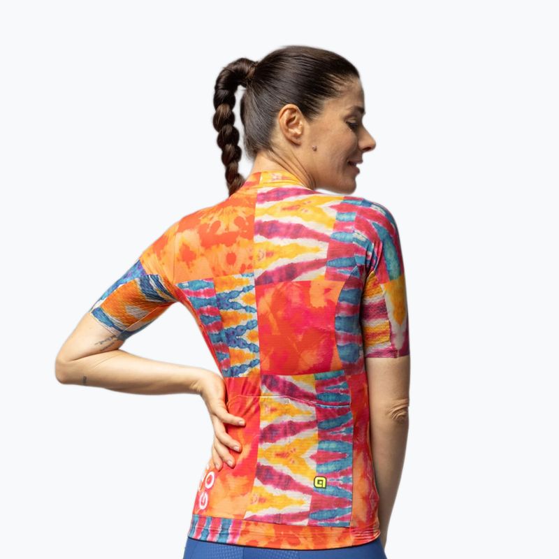 Maglia da ciclismo da donna Alé Clorofilla orange combo 3