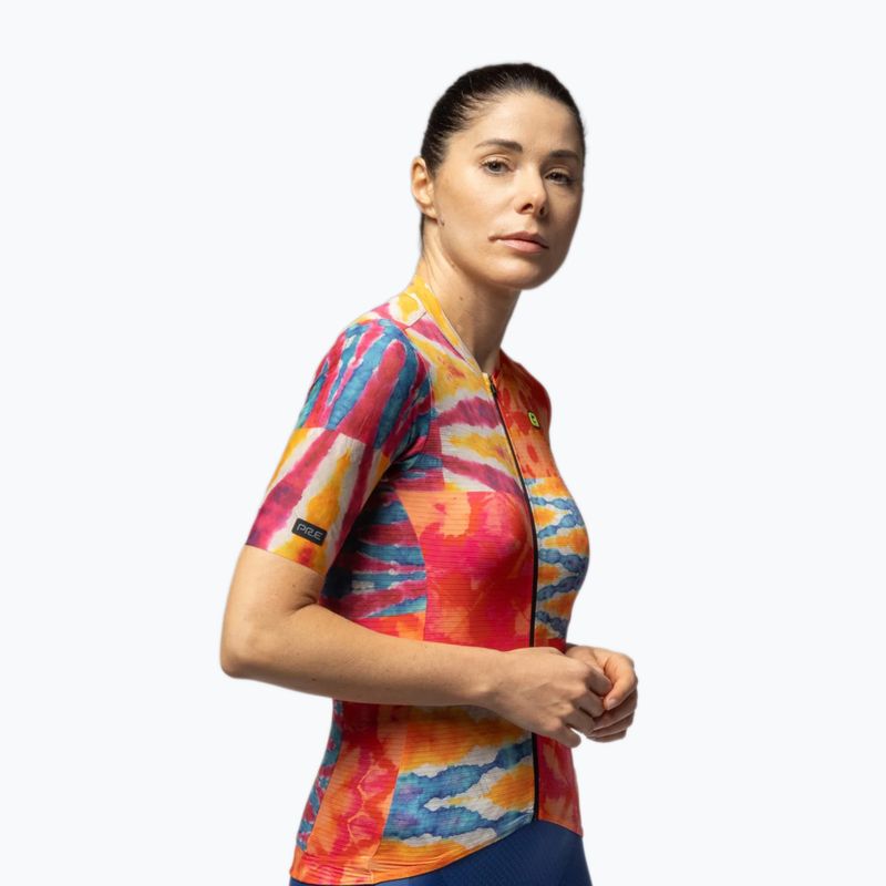 Maglia da ciclismo da donna Alé Clorofilla orange combo 4