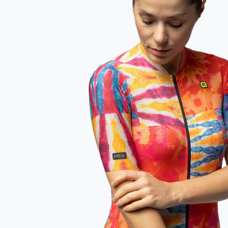 Maglia da ciclismo da donna Alé Clorofilla orange combo 5