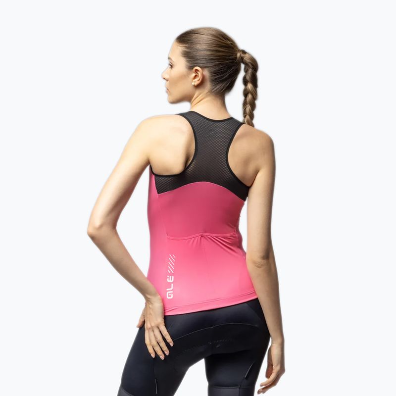 Maglia da ciclismo da donna Alé Color Block TT flamingo pink 3