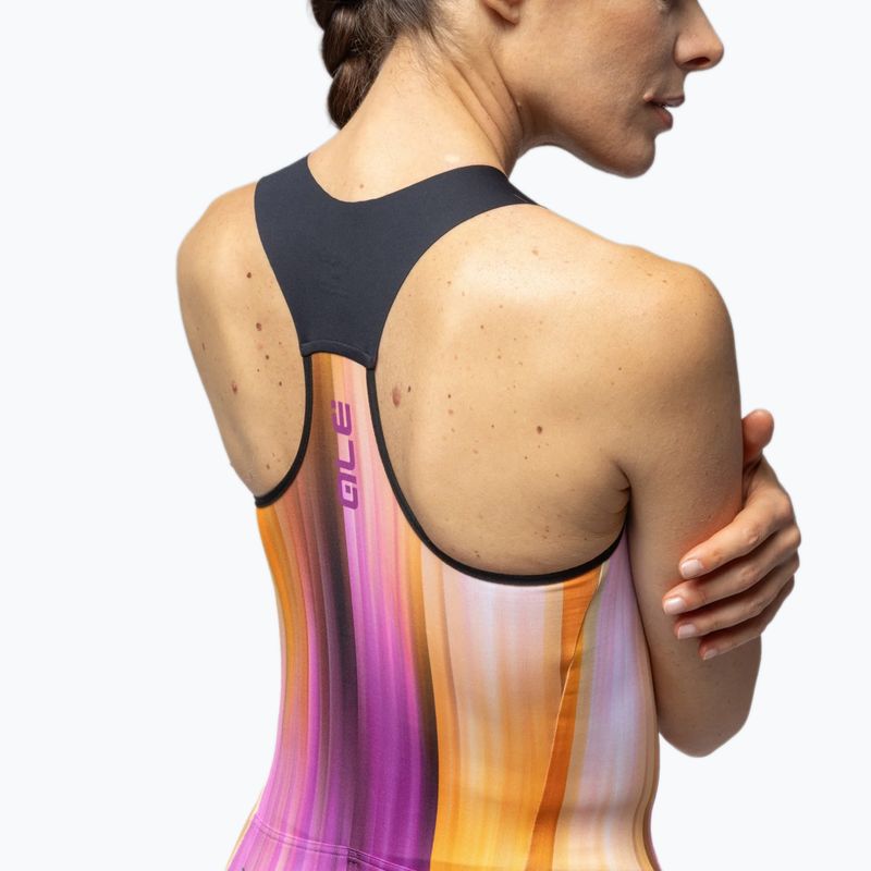 Maglia da ciclismo da donna Alé Crazy TT orange combo 5