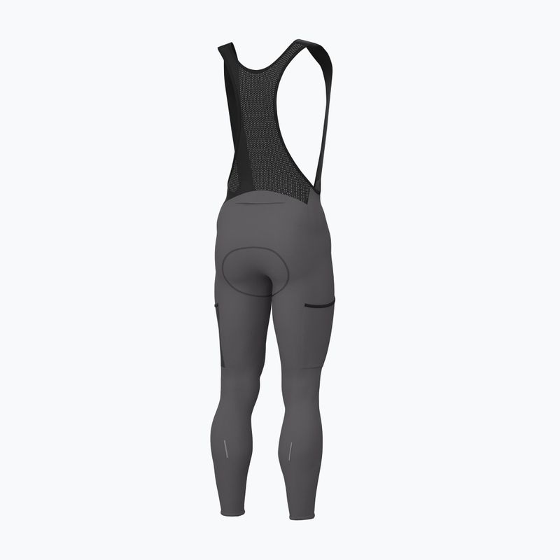 Pantaloni da ciclismo da uomo Alé Stones Cargo 2.0 Bibtights acciaio/steel 2