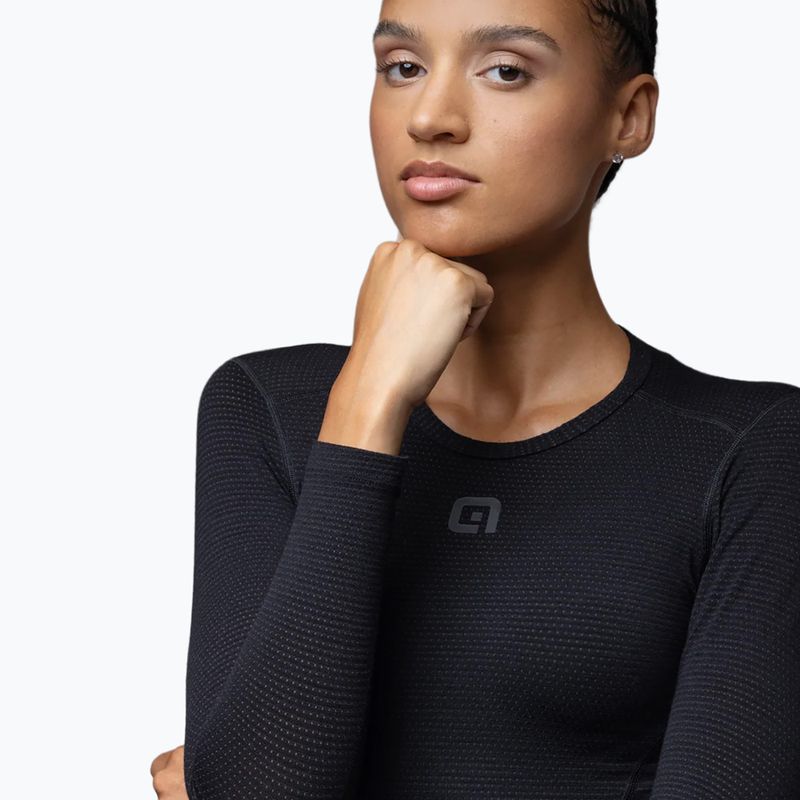 Maglia antitraspirante da ciclismo donna Alé Merino LS nero/black 5