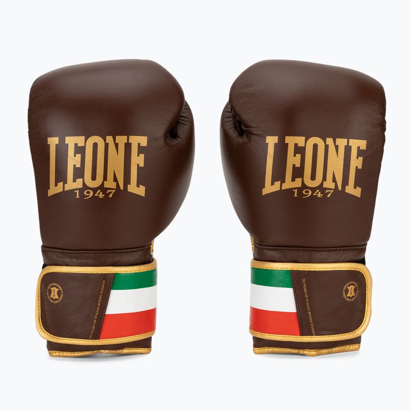 Guantoni da boxe LEONE 1947 Italy '47 black/white/brown 2